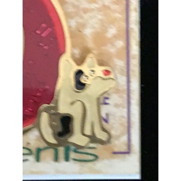 Letter "d" brooch pin dog Two Hands Hand Painted - Picture 3 of 7